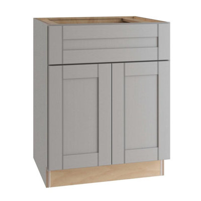 Meuble sous-lavabo Gallery Express Mercer assemblé, 76,2 cm L x 53,3 cm P x 87,6 cm H, couleur nuage