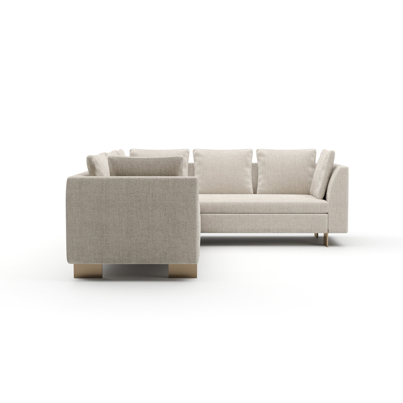 Sectional, 29" H x 158" W x 105" D, Left Hand Facing