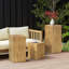 Ensemble de tables d'appoint style rétro naturel-173638003