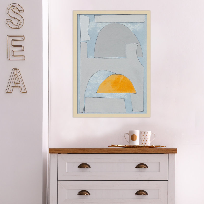 Elements Of The Chateau VI by Rob Delamater, 33" H x 23" W x 1" D, Natural