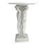 Glass Top Figurine End Table