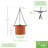Metal Hanging Planter-64543485