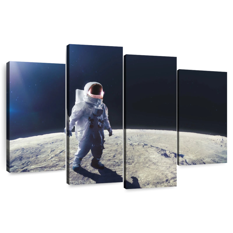 Lune astronaute Oberle, H 22 po x l 36 po