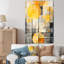 Panneau solaire jaune, collage de lumière du soleil I - Collages abstraits, art mural-89320890-123168949