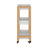 Vestra 3-Tier Wood Rolling Cart with Wheels
