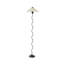 155cm Black Metal Floor Lamp