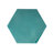 Galore 14" Side Table With Sunburst Cut Out Design, Teal-20099824-20099827