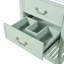 Meuble-lavabo de 24 po avec lavabo en céramique, armoire de salle de bain avec deux tiroirs à fermeture en douceur et une tablette ouverte-126278379