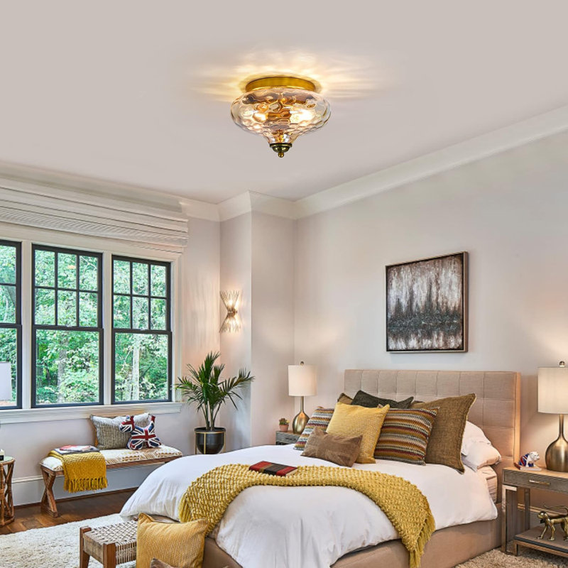 Hammer Striking Embedded Glass Pendant Light