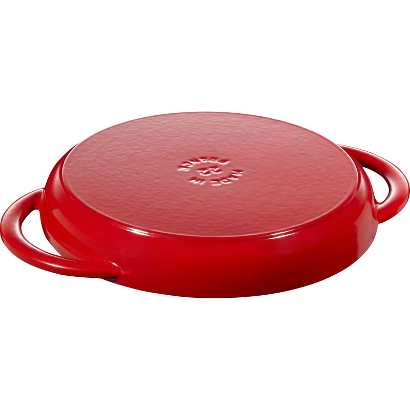 STAUB Cast Iron Pure Grill, Cherry, 23cm