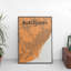 Barcelona City Map - No Frame Print-269655123