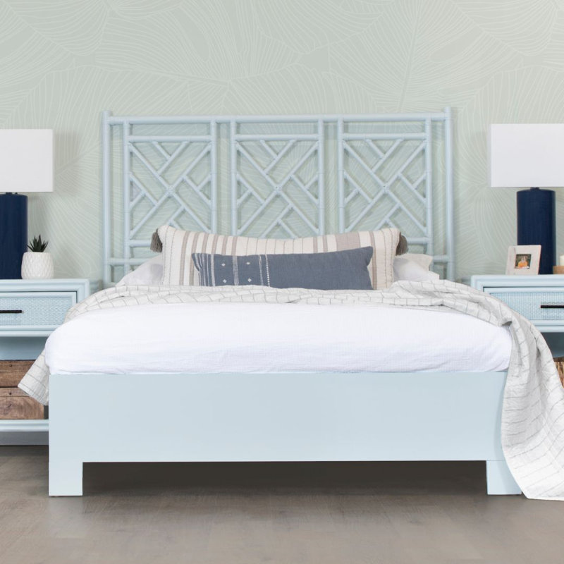 Lit plateforme Chippendale, Grand, Gris clair