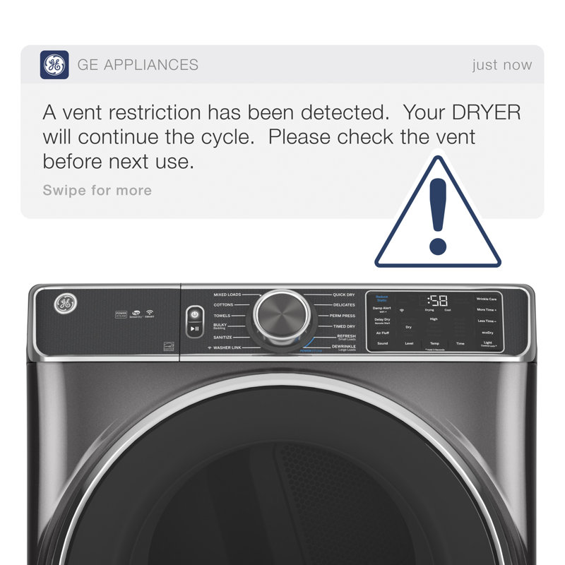 5.3 Cu. Ft. High Efficiency Smart Front Load Washer in Silver/Black