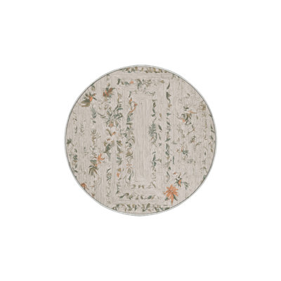 Tapis beige soyeux et moelleux