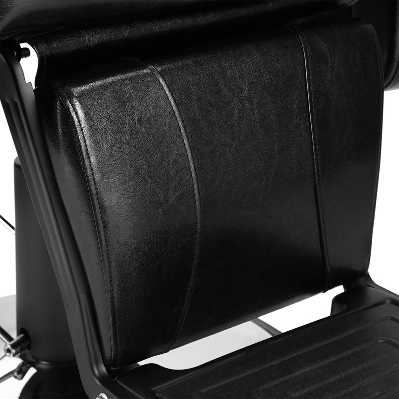 Faux Leather Recliner, Black