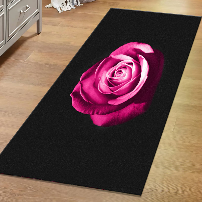 Tapis à motif floral non tissé Floral