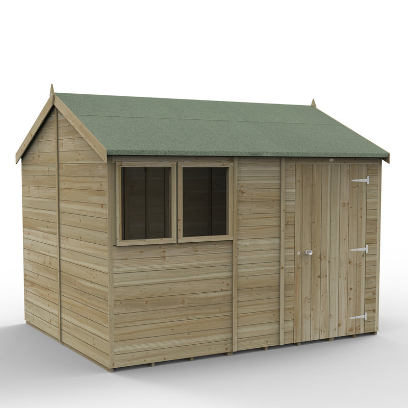 Timberdale 10 x 8 Reverse Apex Shed, No