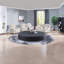 Fauteuils inclinables en fausse fourrure de qualité supérieure avec chargement sans fil, confort à la maison gris