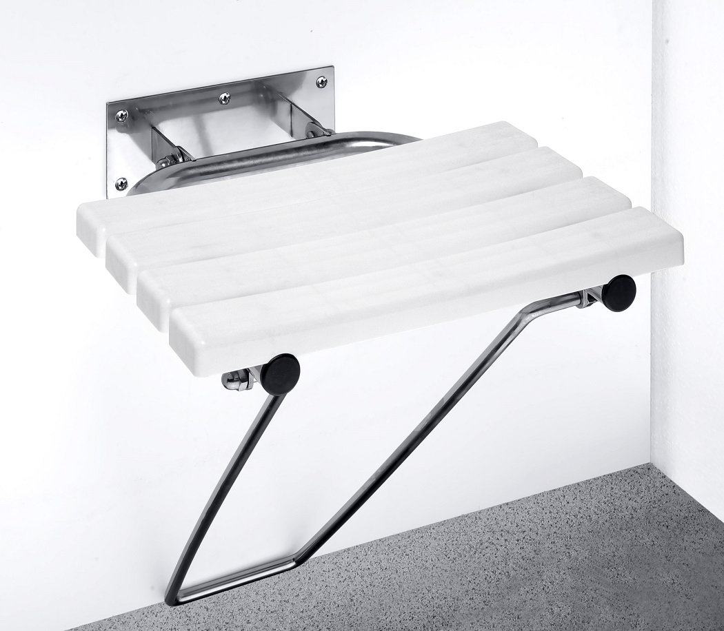 Folding Shower Seat with Safety Leg