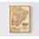 Brésil et l'Argentine 1862, impression de carte de l'Amérique du Sud, carte ancienne de l'Argentine, impression de carte antique du Brésil, art de l'Amérique Latine