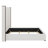 67.5" Tall Headboard Upholstered  Bed With Vertical Striped And Wingback Design, Box Spring Needed, Linen-140537740
