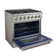 ProLine Range Hoods 36" 4.5 Cubic Feet Natural Gas Freestanding Convection Range