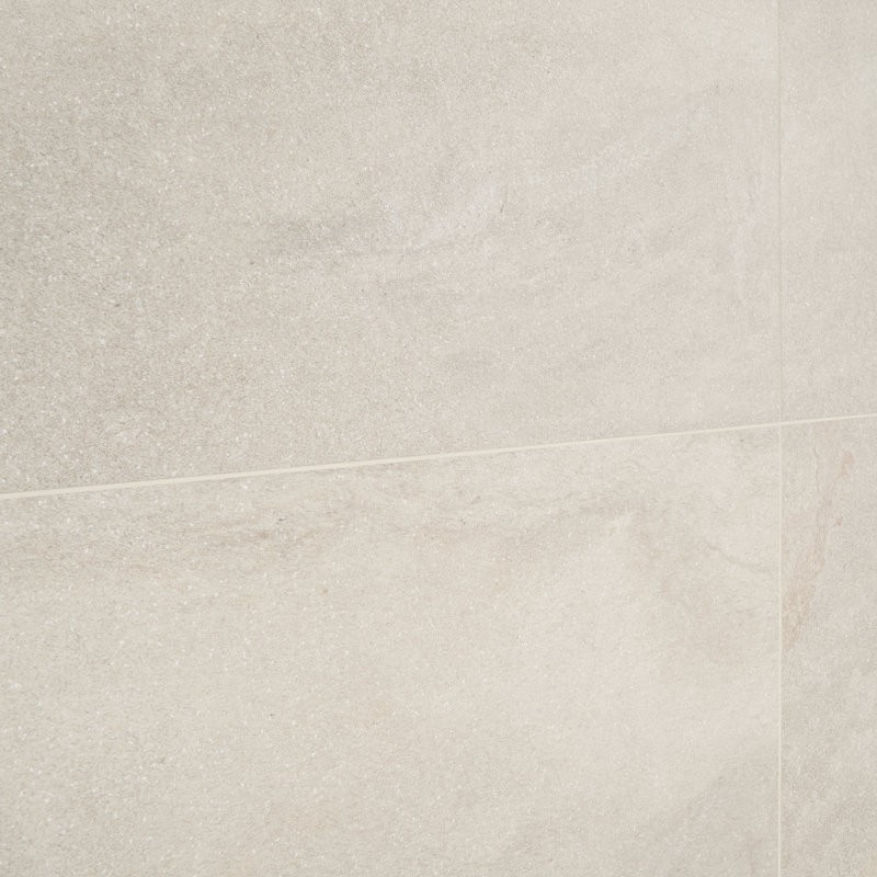 Carreau de porcelaine pour plancher et mur en calcaire mat 23,62 po x 47,24 po Mesa (15,49 pieds carrés / caisse), Beige