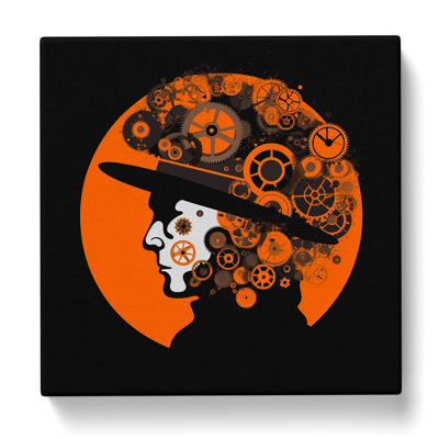 Clockwork Orange Abstract Art - Print