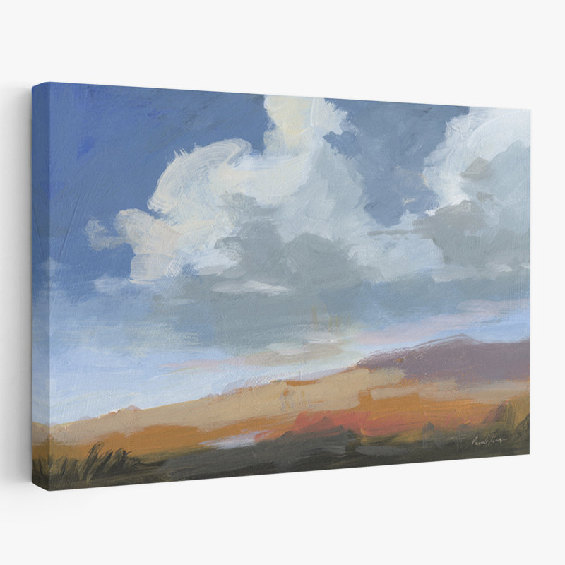 August Sky - August Black Blue Clouds, 24" H x 16" W