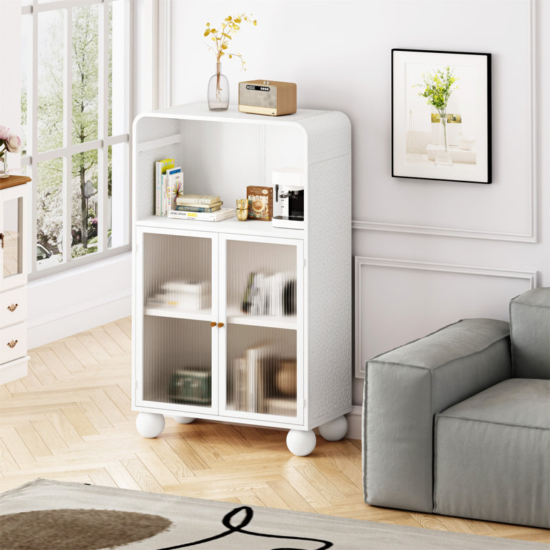Armoire de rangement H 45,28 po, Blanc