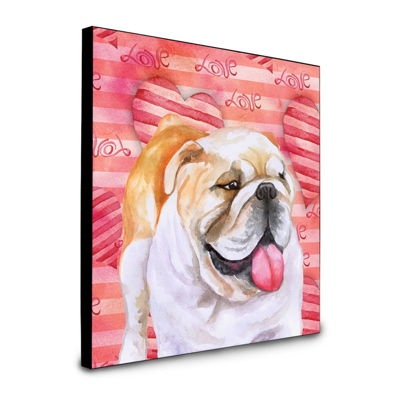 Panneau mural d’art Durflinger, Bouledogue anglais