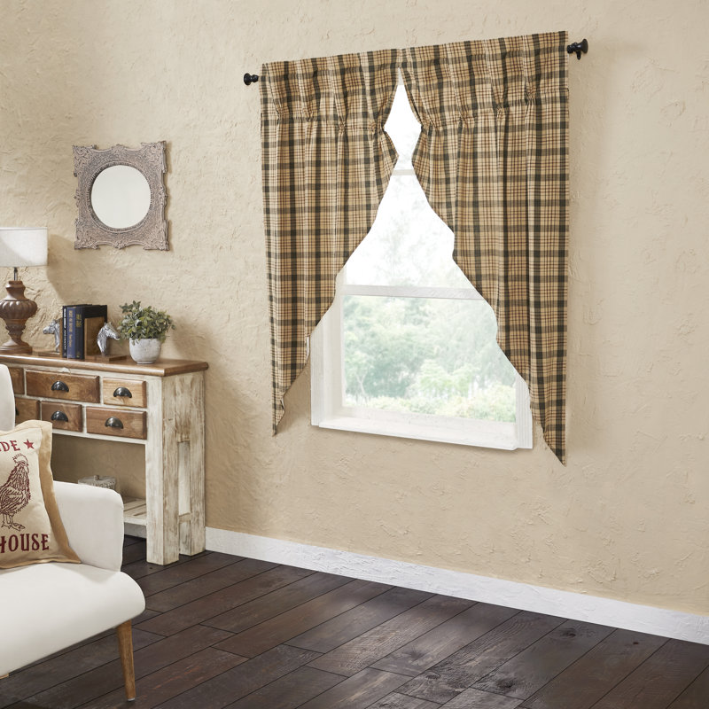 Holms 100% Cotton Room Darkening Curtain Panel Pair, 36" W x 63" L 