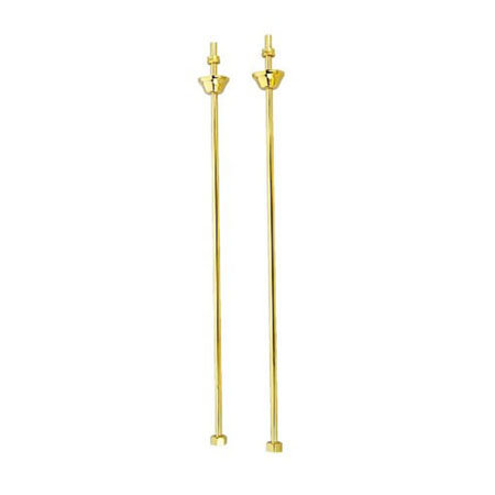 Single Offset Water Supply Line, Polished Brass
