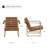 Hunter 32.28'' W Button Tufted Full Grain Genuine Leather Upholstered Accent Armchair (Set of 2)-1460412693