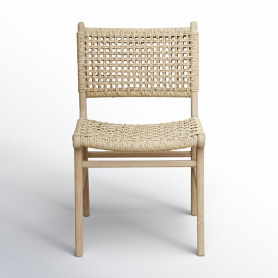 Yvaine FrancTeak Patio Outdoor/Indoor Dining Side Chair by Joss & Main