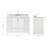 49'' Single Bathroom Vanity with Carrara Marble Top-93359298
