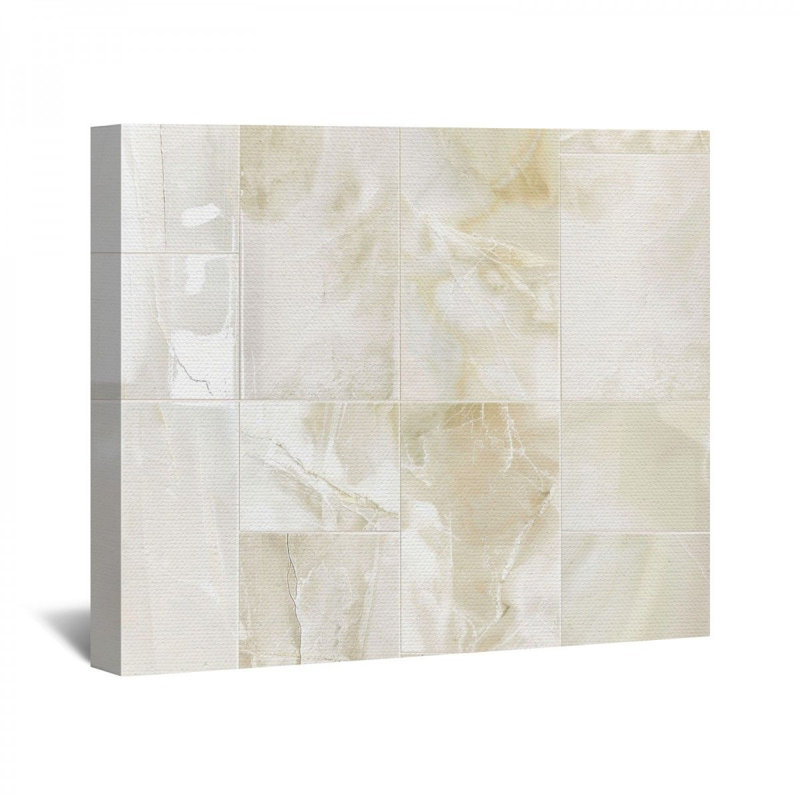 "Marble Texture" sur toile, H 11 po x l 14 po x P 3 po