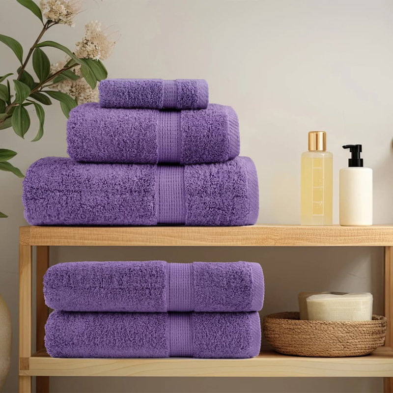 Premium Hand Towels SOLUND 2 Pcs 50X100 Cm 600 Gsm, Purple