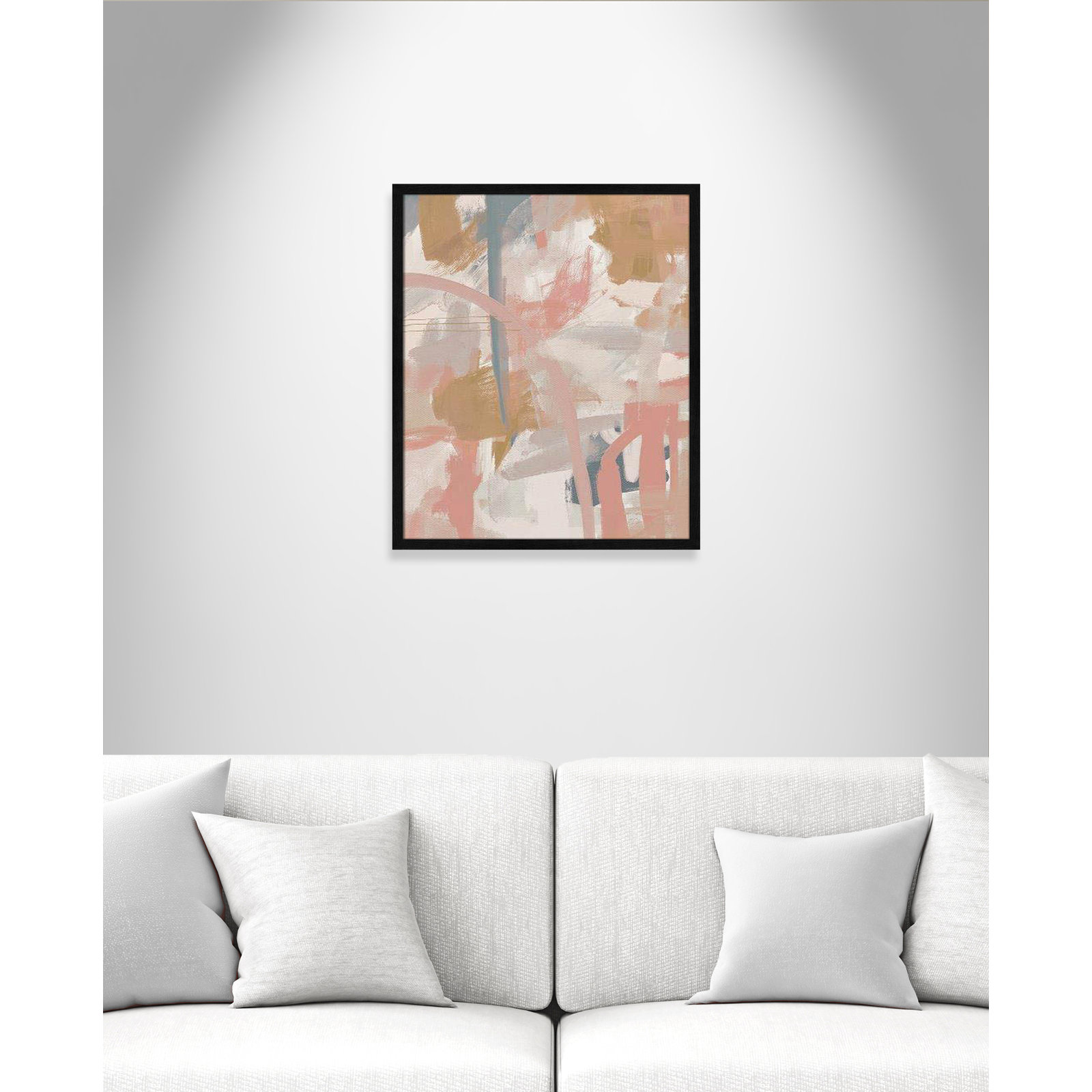 Norah Spring Colors by Leah Straatsma, Black Slim Unmatted Picture Framed, 25.5" H x 21.5" W x 1.25" D