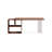 Nut-brown+Clear Rectangular Solid Wood+Acrylic desks-107286873