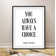 Text - Single Picture Frame Print