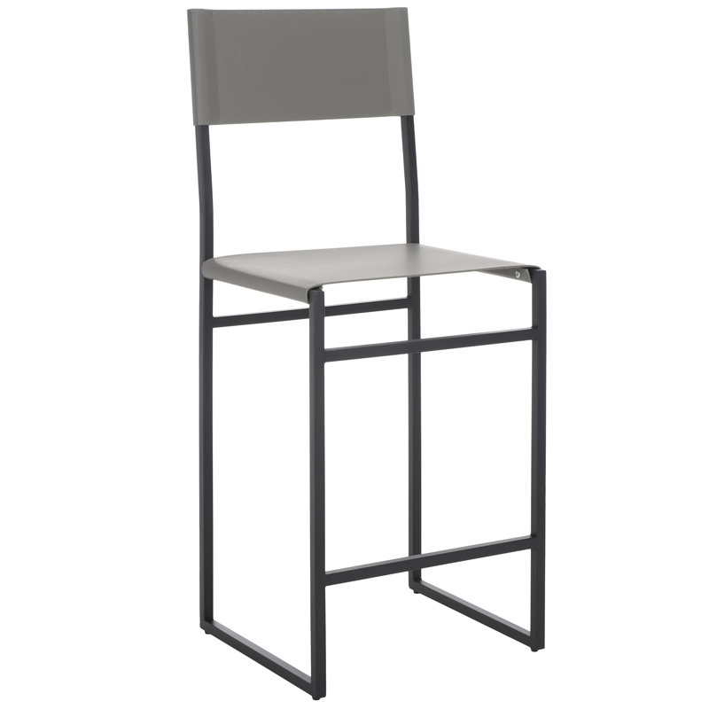 Tabouret de bar et de comptoir Fairbanks, Gris, Tabouret de comptoir (siège d'une hauteur de 26 p