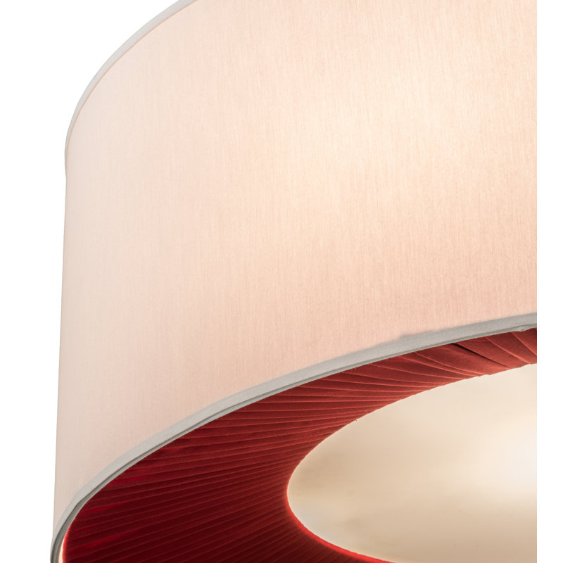 Lustre cylindrique unique à 5 lumières Bruges, H 259 po x l 36 po x P 36 po