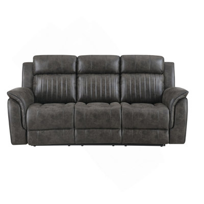 GREY RECLINING SOFA