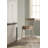 Swivel Upholstered Counter Stool with Metal Frame-41670433
