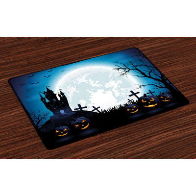 Glinda Polyester No Pattern Rectangle Placemat