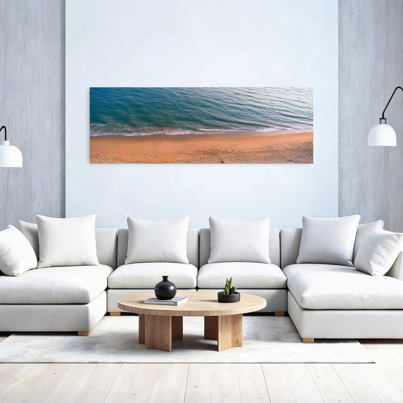«Surf The Algarve Portugal Coastal», art mural, H 20 po x l 60 po