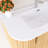 36" Wall-Mounted Single Bathroom Vanity With White Ceramic Integrated Top