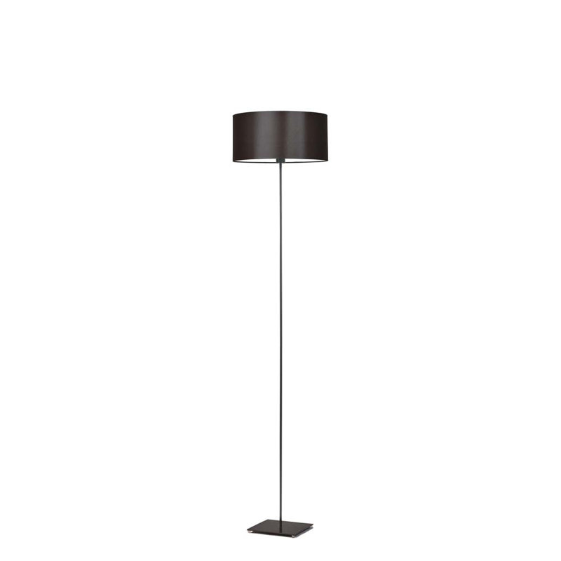 Ayania 150cm Traditional Floor Lamp, Black, Brown