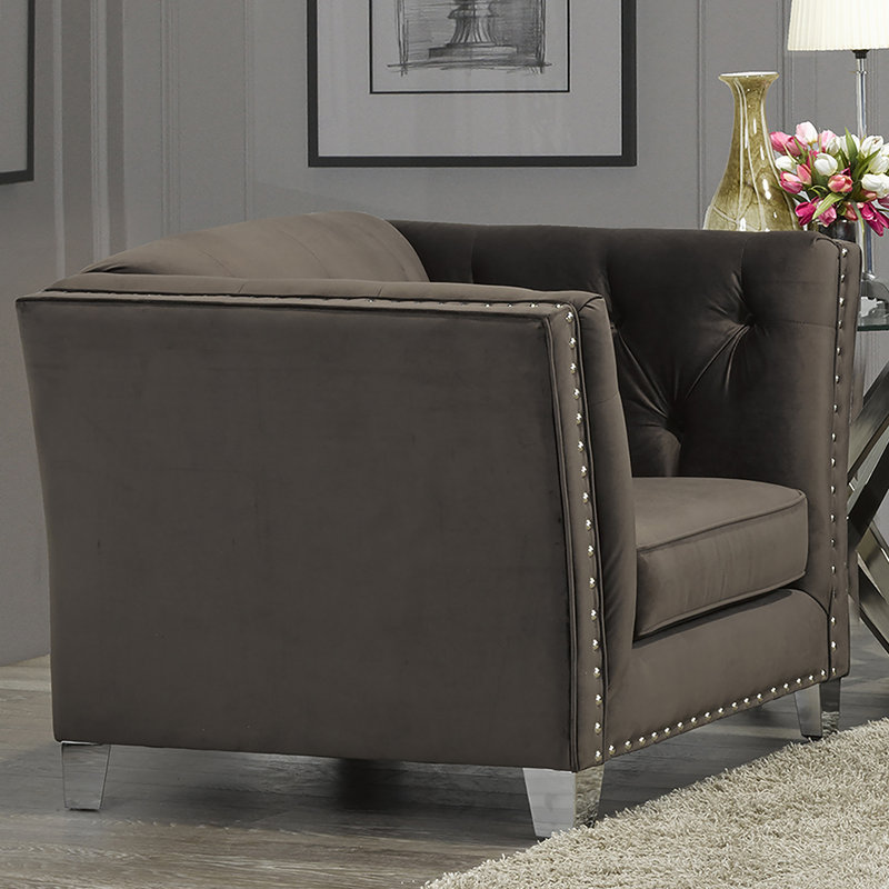 Fauteuil Shept Mallet, Brun